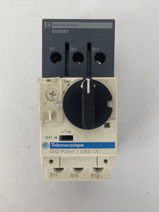 TELEMECANIQUE GV2-P05H7/0.63-1A MANUAL MOTOR STARTER TRIP 0.63-1A
