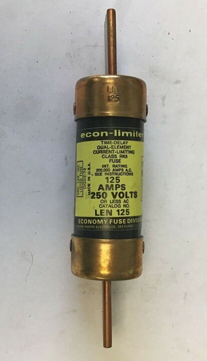 ECONOMY LENR 125 FUSE CLASS RK5 250V 125A ECON-LIMITER