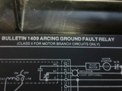 ALLEN-BRADLEY 1409-FOBD, Ser. A ARCING GROUND FAULT RELAY