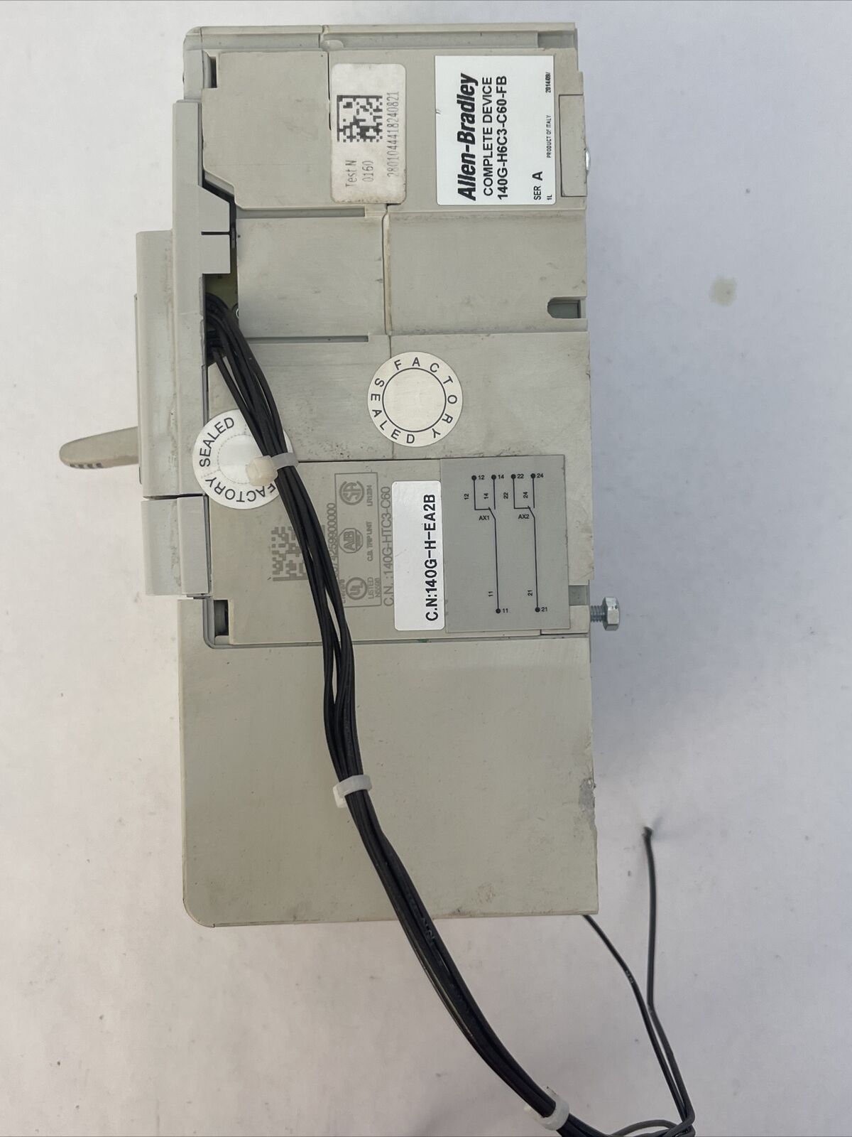ALLEN BRADLEY 140G-H6C3-C60-FB SER A CIRCUIT BREAKER 240/480/600VAC 3P 140G-H6