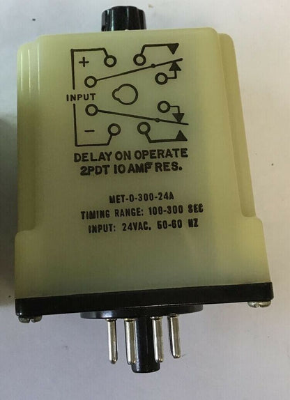 GUARDIAN CALIFORNIA MET-0-300-24A RELAY RANGE 100-300SEC 24VAC