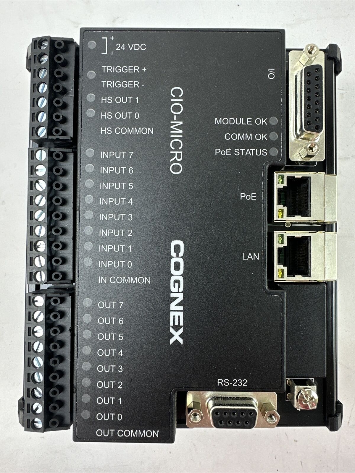 COGNEX CIO-MICRO 825-0034-2R B I/O MODULE 24VDC 1.0A CLASS 2