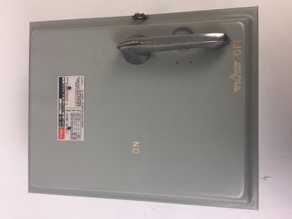 FPE 5636R HEAVY DUTY SAFETY SWITCH 60A 600VAC 3 POLE 50HP FEDERAL PACIFIC ELECTR