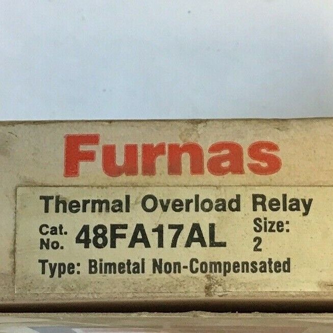 FURNAS 48FA17AL THERMAL OVERLOAD RELAY SIZE2 600VAC