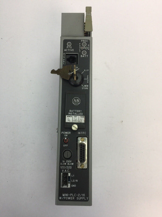 ALLEN BRADLEY 1772-LXP  SER D FIRMWARE REV C OUTPUT 5VDC 4A INPUT 120/240VAC