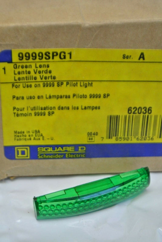 SQUARE D 9999 SPG1 GREEN LENS for 9999 SP PILOT LIGHT / NEW SURPLUS