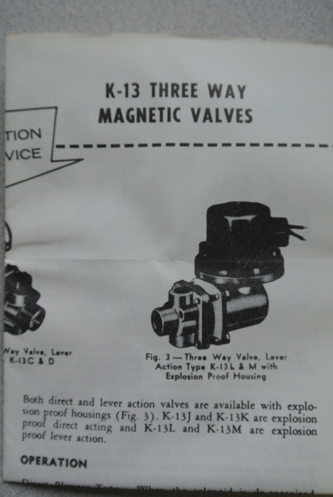 ITT GENERAL CONTROLS K13CFR1232 - MAGNETIC 3-WAY VALVE - NEW SURPLUS in BOX