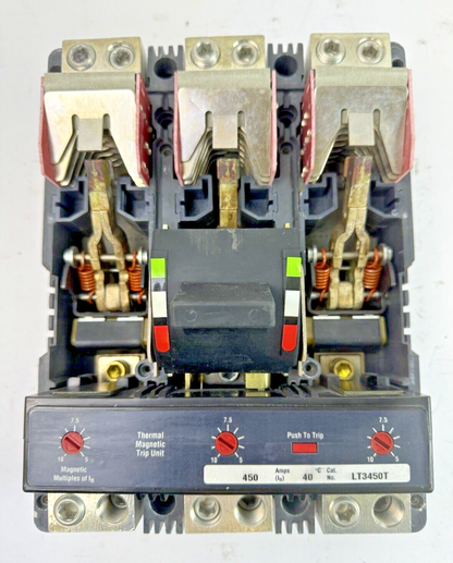 CUTLER-HAMMER - LD3450 - CIRCUIT BREAKER W/ 450A TRIP UNIT -450 A,600VAC, 3 POLE