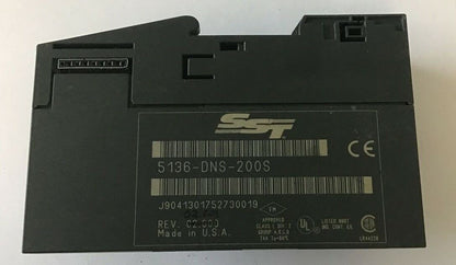SIEMENS 5136-DNS-200S DEVICENET SST 24VDC MODULE REL 2.001