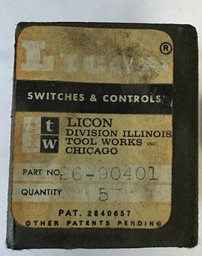 LICON SWITCH COMPONENTS 26-90401