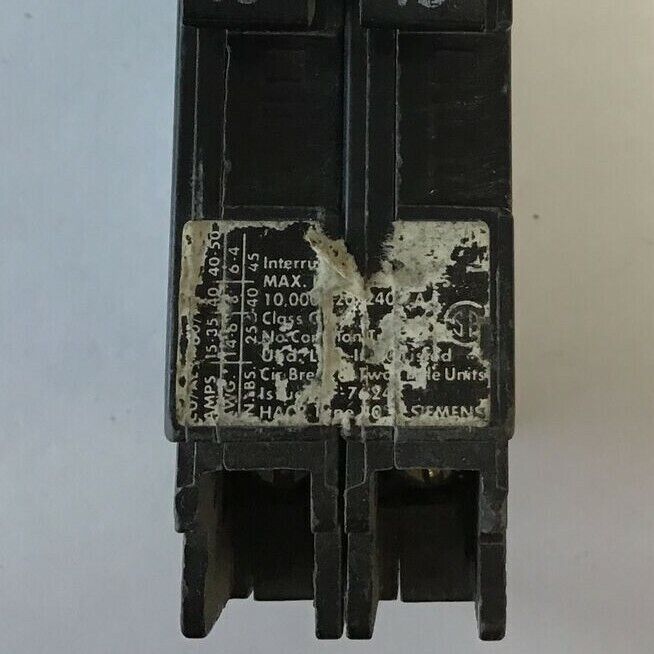 SIEMENS Q1515 CIRCUIT BREAKER 15A 120/240VAC