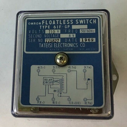 OMRON 61F-GP FLOATLESS SWITCH 110VAC 50/60HZ