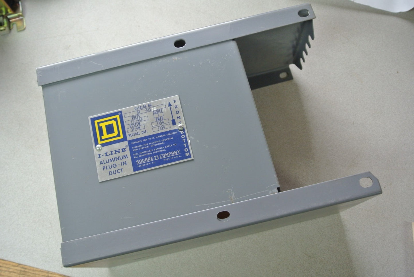 SQUARE D ACP-513EC I-LINE ALUMINUM PLUG-IN DUCT 277/480V, 1350A - NEW SURPLUS