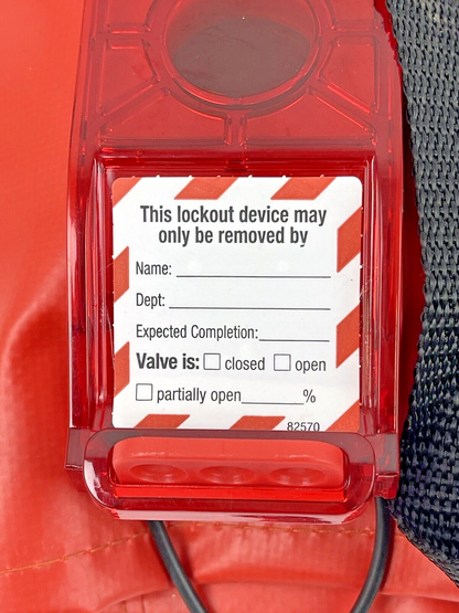 MASTERLOCK - 468L  *LOT OF 2* - Handle-Off Ball Valve Lockout - Padlock sold sep