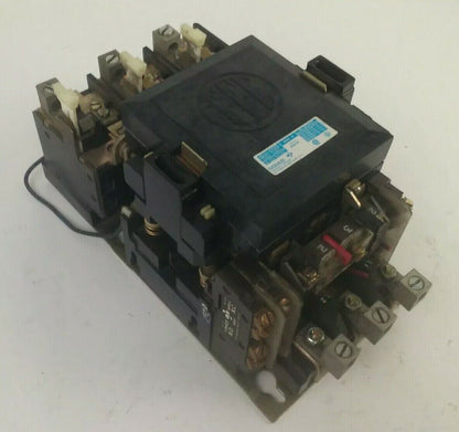 GOULD A203E STARTER SIZE 3 3PH 100A 600V 50HP 120V COIL W/ T55 HEATERS