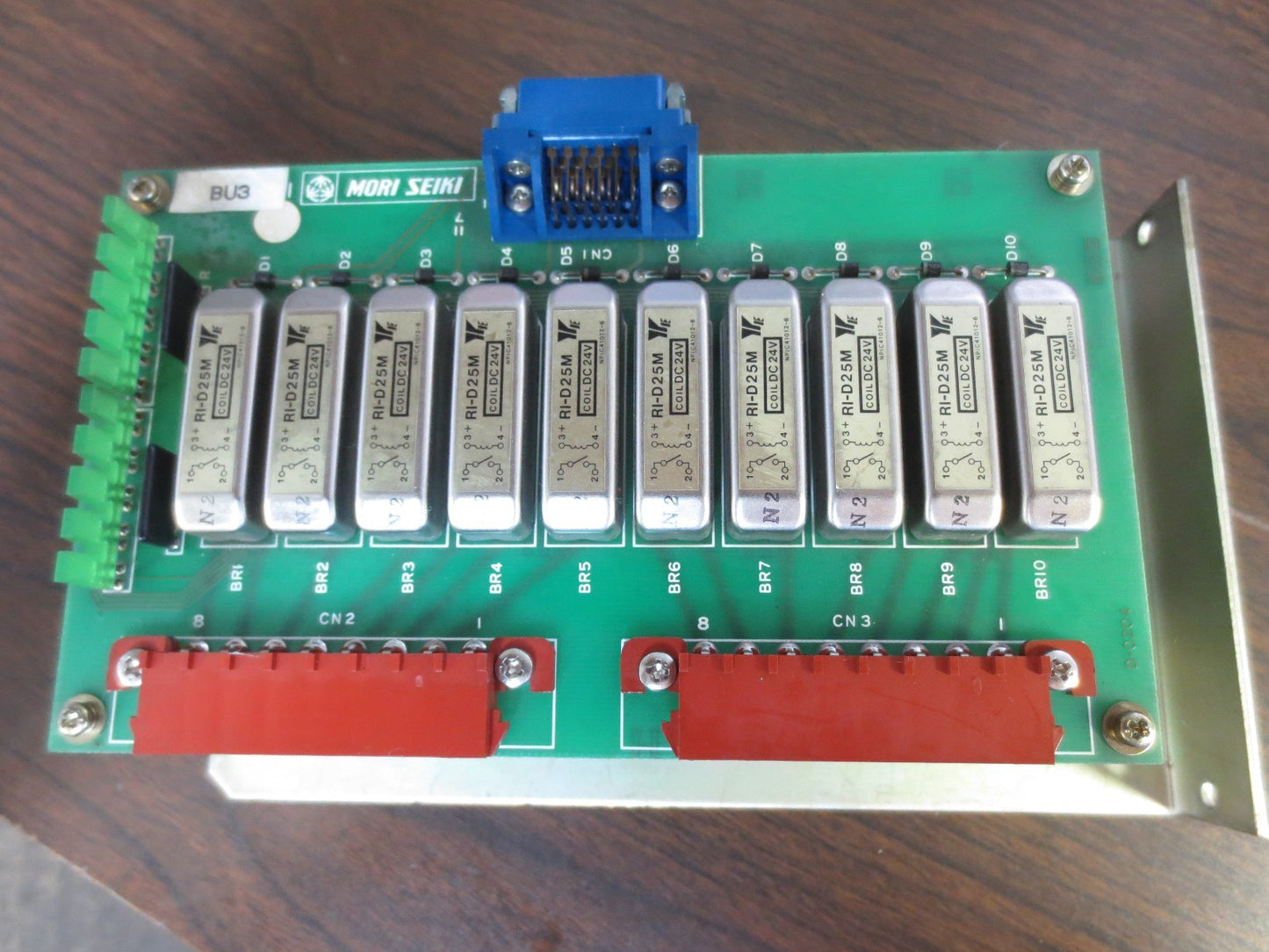 MORI SEIKI D-0204 BU3 PCB CIRCUIT BOARDS (3) / RELAY CONTROL ASSEMBLY