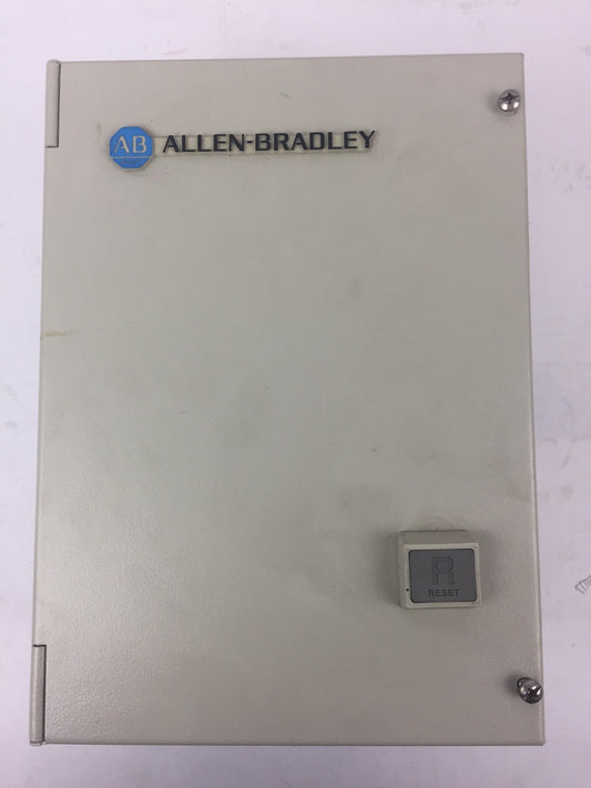 ALLEN BRADLEY 109-A24JD3-C24-7 TYPE 12 STARTER ENCLOSURE ONLY SERIES A
