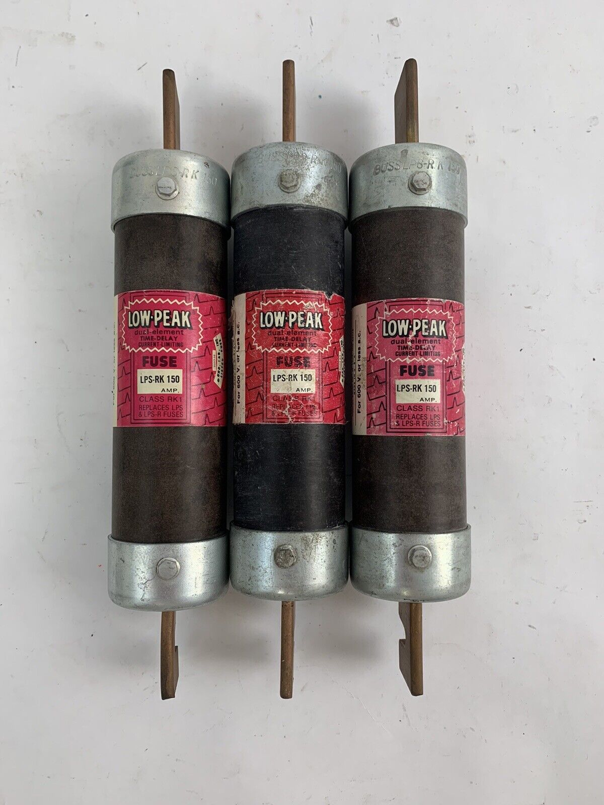 Bussmann Low-Peak LPS-RK-150 150A 600V Fuse "Lot of 3"