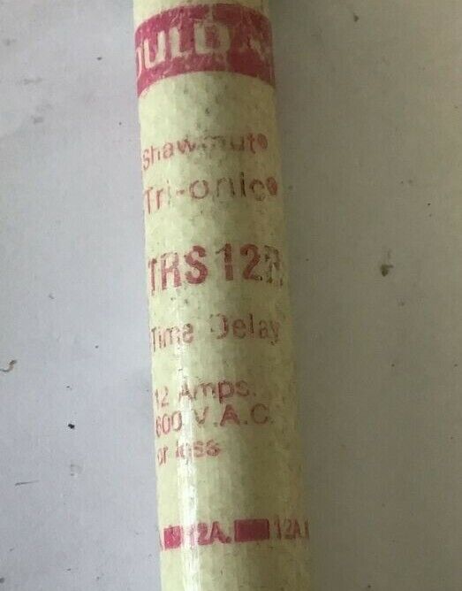 GOULD SHAWMUT TRS12R TRI-ONIC FUSE 12 600VAC TIME DELAY ***LOTOF5***