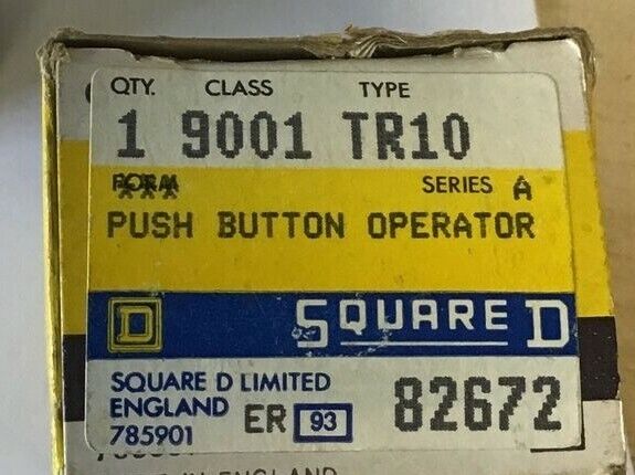 SQUARE D 9001 TR10 PUSH BUTTON OPERATOR SER.A