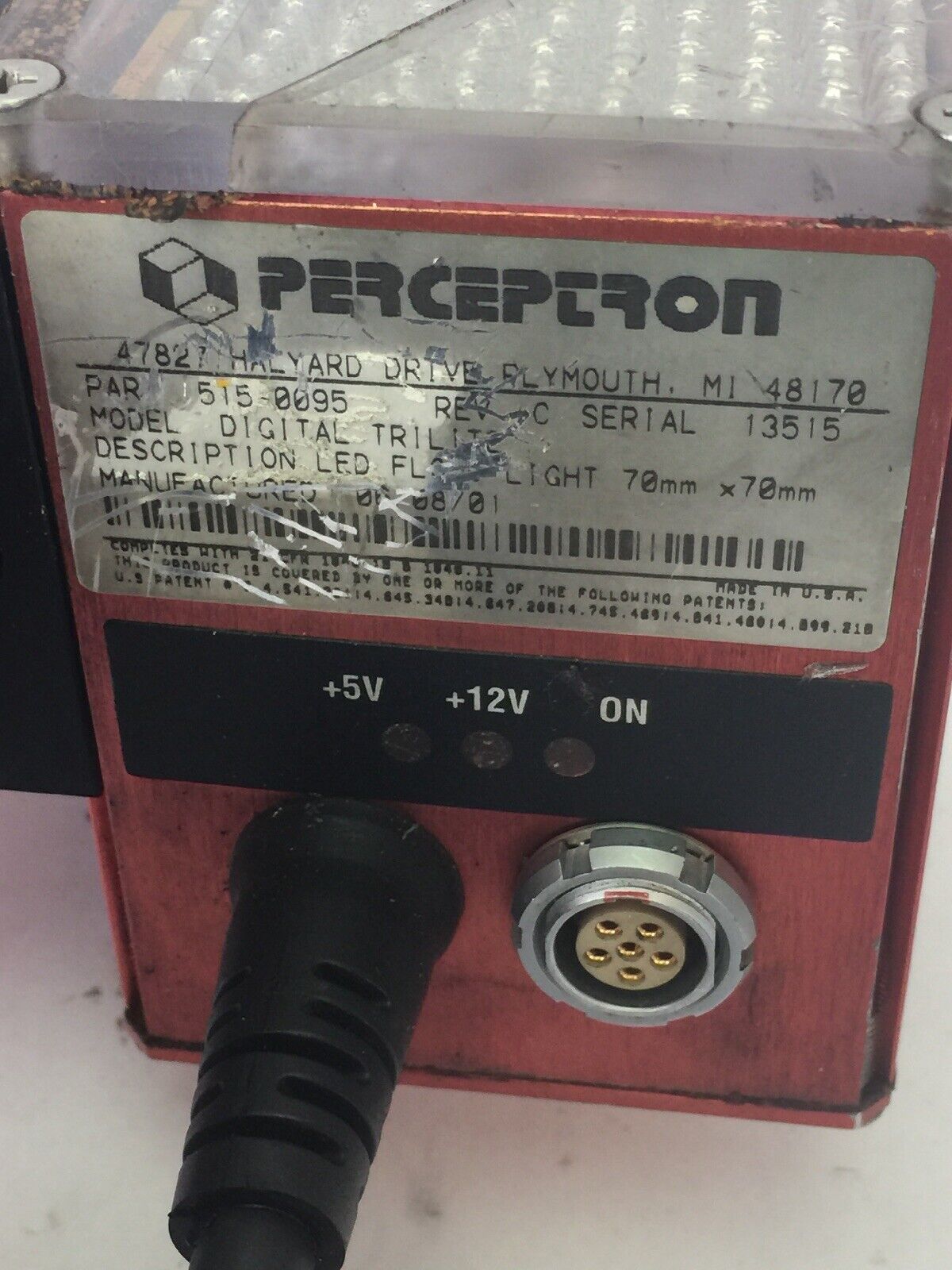 PERCEPTRON 917-4008 DIGITAL SURFACE SENSOR REV Q DIGITAL 3 TRICAM 515-0095 REV C