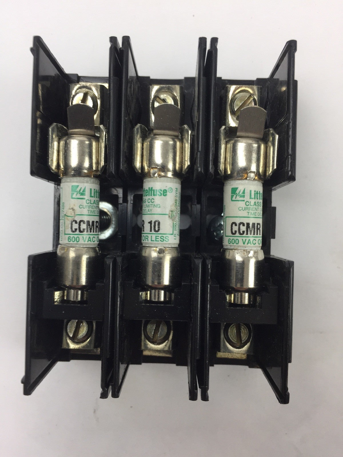 LITTELFUSE L60030C3C FUSE HOLDER WITH 3 CCMR 10 AMP FUSES