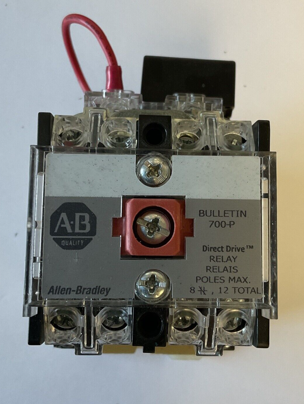 ALLEN BRADLEY 700-P800A1 AC RELAY SER.E 600VAC 10A TYPE P