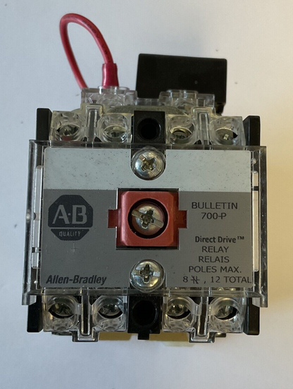 ALLEN BRADLEY 700-P800A1 AC RELAY SER.E 600VAC 10A TYPE P