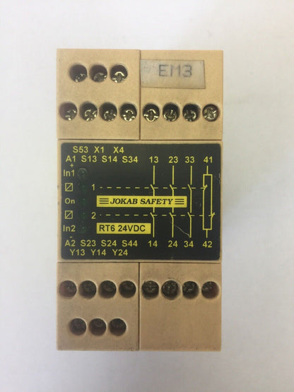 JOKAB SAFETY RT6 24VDC SAFTEY RELAY 24VDC