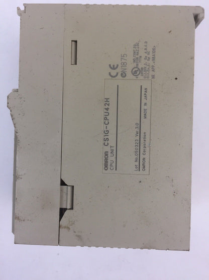 OMRON CS1G-CPU42H CPU UNIT OGRAM PROGRAMMABLE CONTROLLER