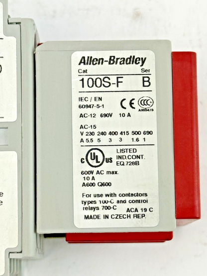 ALLEN-BRADLEY - 700S-CF620EJC SER. A - SAFETY CONTACTOR W/ 24 VDC COIL
