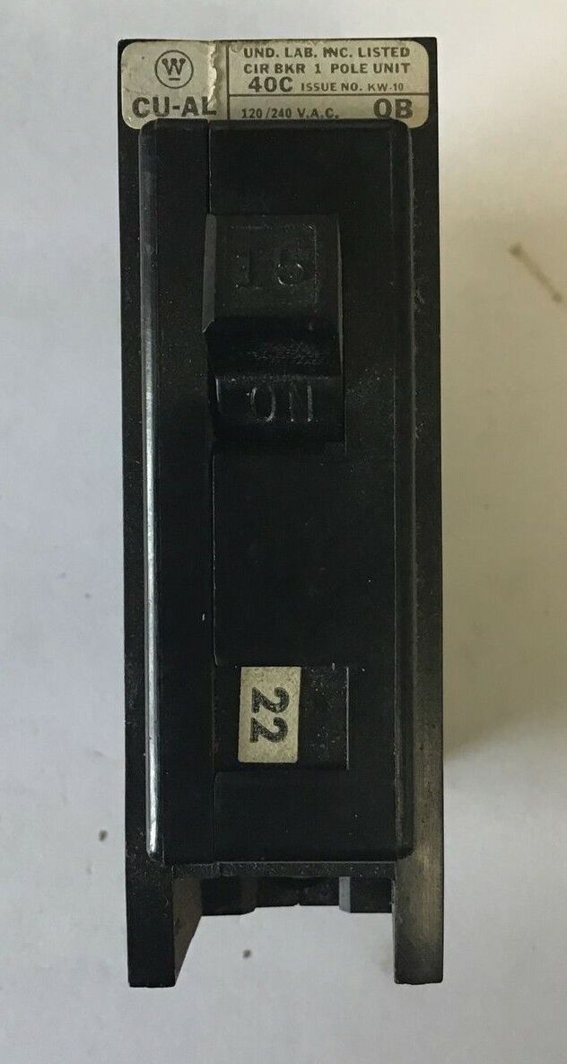 WESTINGHOUSE QB 1POLE 15A 120/240VAC ****LOTOF4****