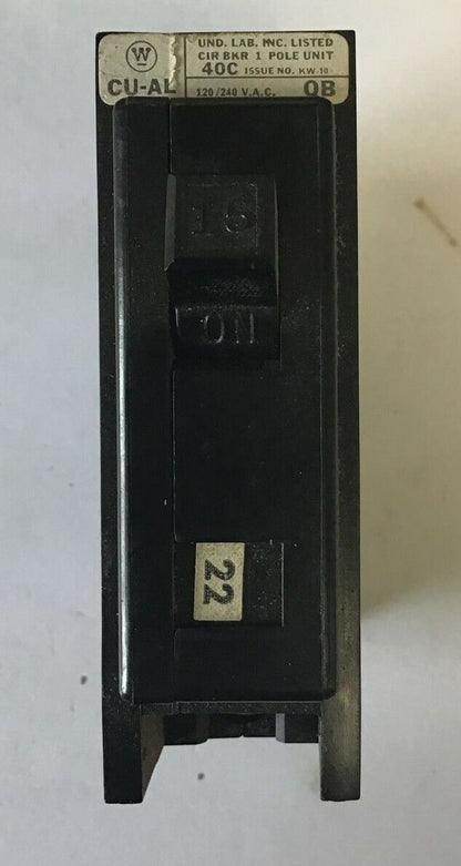WESTINGHOUSE QB 1POLE 15A 120/240VAC ****LOTOF4****