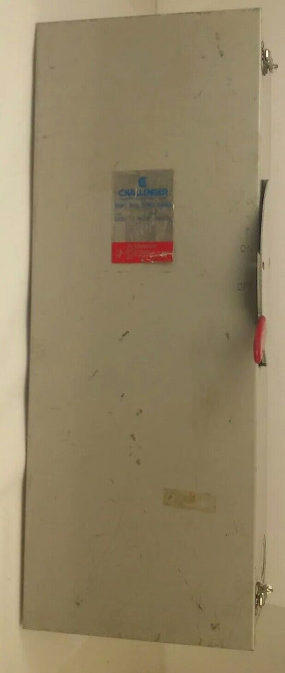 CHALLENGER RHD364NFC NON-FUSIBLE SAFETY SWITCH, 200A, 600V, 3PH, 150HP, TYPE 3R