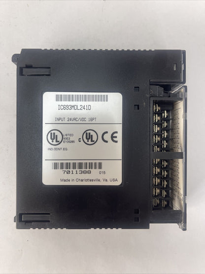 GE FANUC IC693MDL241D INPUT MODULE 24VAC/VDC 16PT