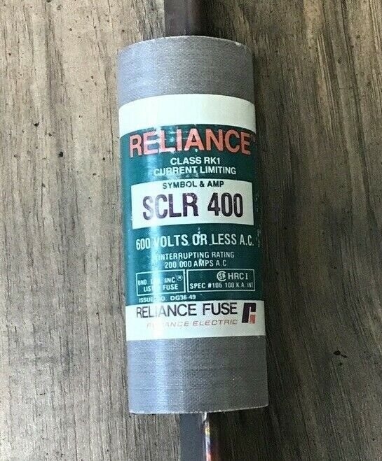 RELIANCE SCLR400 CURRENT LIMITING FUSE CLASS RK1 600VAC