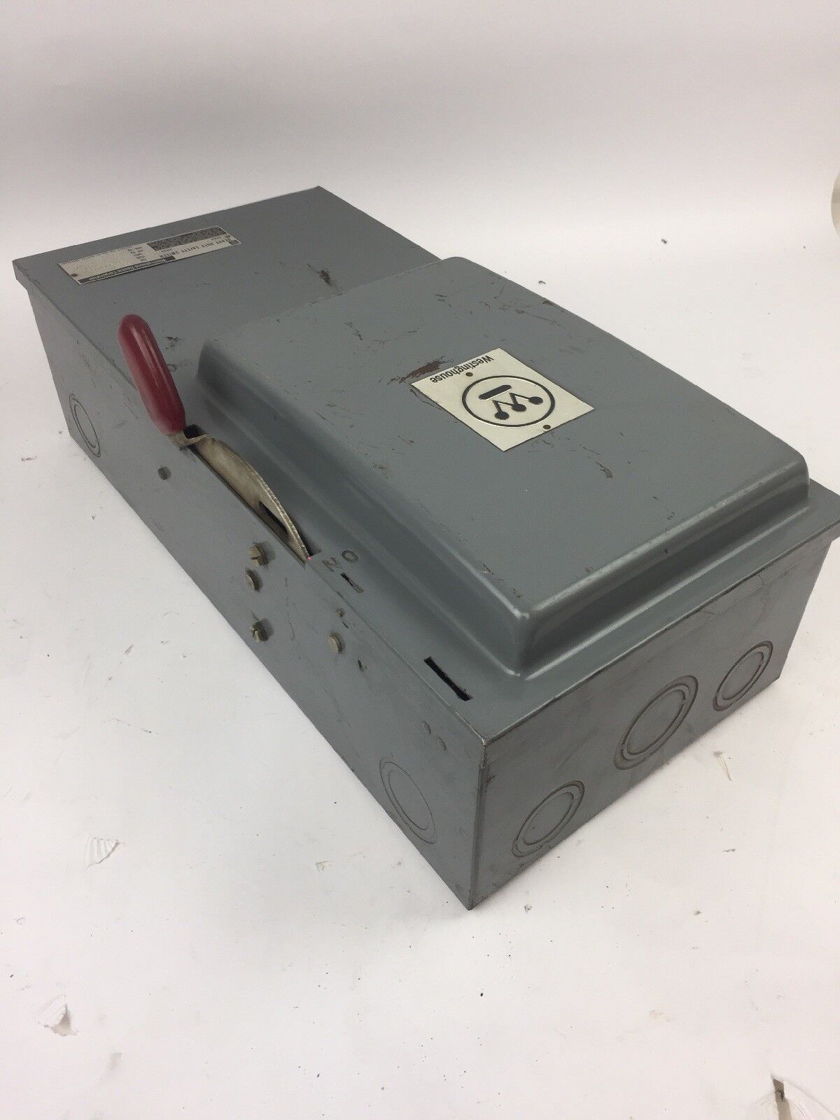 WESTINGHOUSE HF323N HEAVY DUTY SAFETY SWITCH 240 VAC 250 VDC 100 AMP NEMA 1
