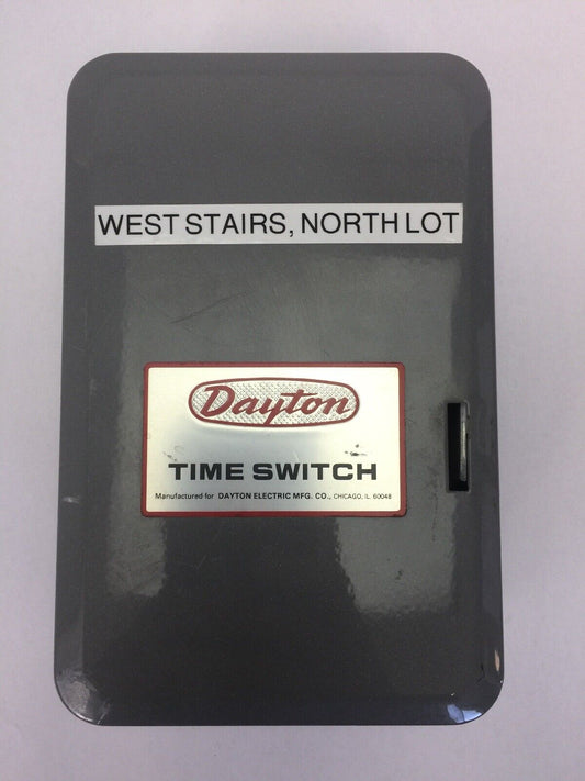 DAYTON 2E026 PROGRAM TIME SWITCH 125-480VAC 20AMP FOR 96 TIMING OPERATIONS ON