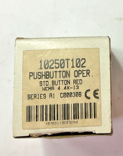 CUTLER-HAMMER 10250T102 STANDARD PUSHBUTTON OPERATOR RED SER.A1