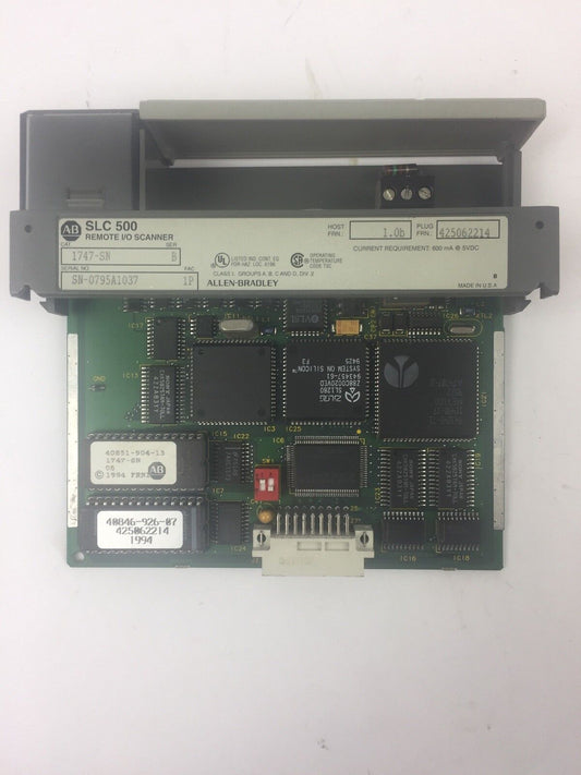 ALLEN BRADLEY 1747-SN REMOTE I/O SCANNER MODULE SER B