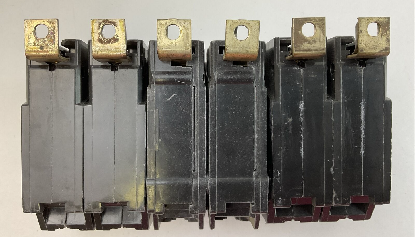 GE THQB215 15AMP 120/240VAC 2POLE CIRCUIT BREAKER (LOT OF 3)