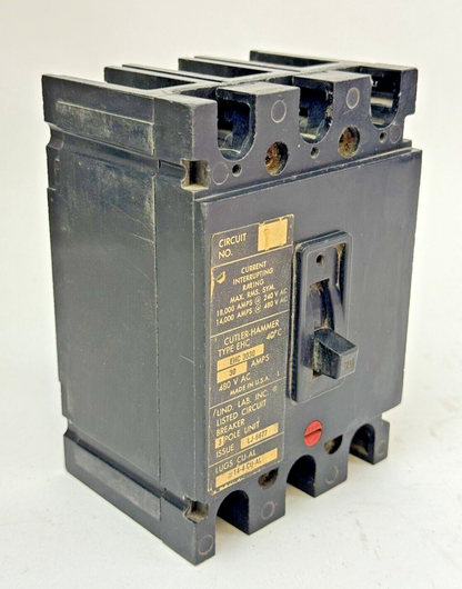 CUTLER-HAMMER - EHC3030 - CIRCUIT BREAKER -3 POLE/30 A/480 VAC