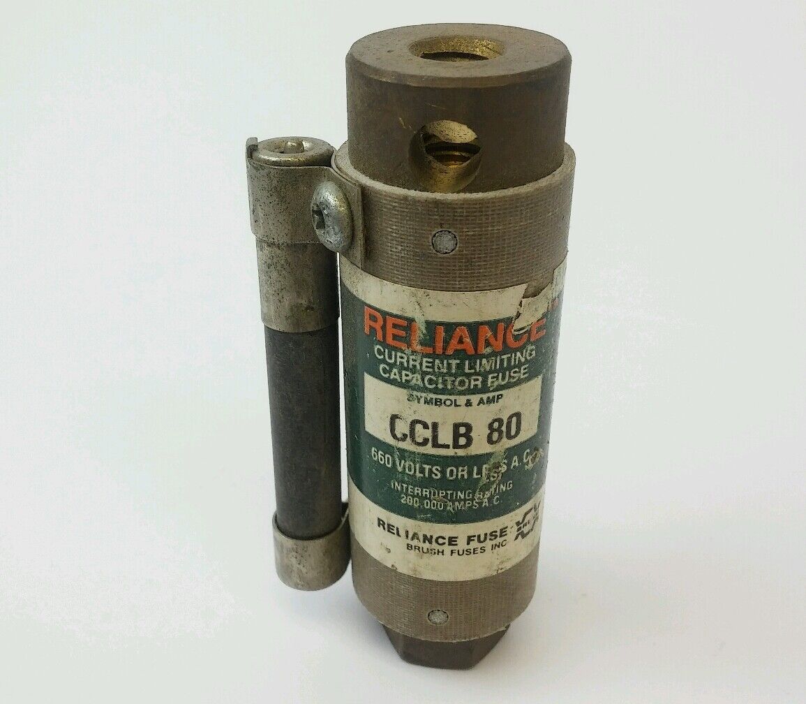 Reliance Current Limiting Capacitor Fuse 80 Amp CCLB-80