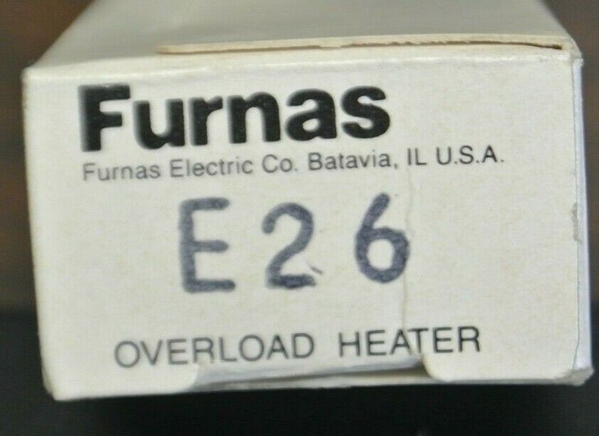 FURNAS E26 THERMAL OVERLOAD HEATER ELEMENT / NEW SURPLUS