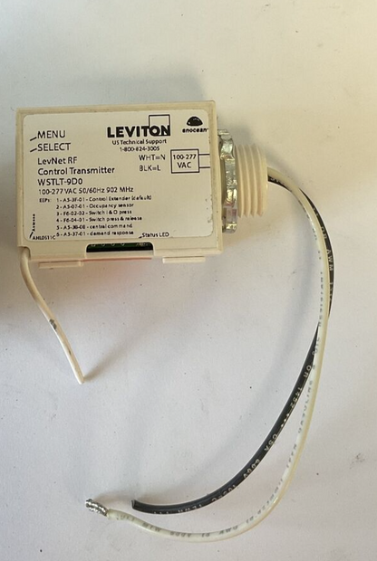 LEVITON WSTLT-9D0 CONTROL TRANSMITTER  100-277VAC 50/60 902MHZ