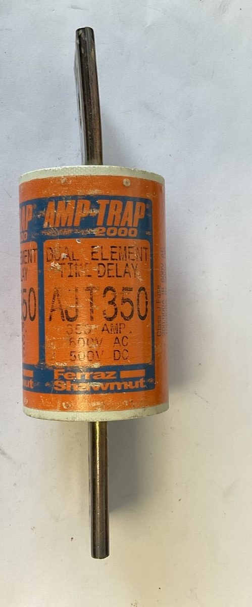 FERRAZ SHAWMUT AJT350 AMP TRAP 2000 600VAC 500VDC 350A CLASS J