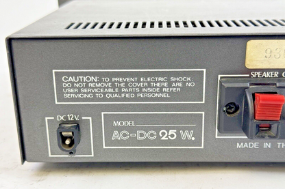 ER - AC-DC 25 W - SOLID STATE PUBLIC ADDRESS AMPLIFIER - PA-108