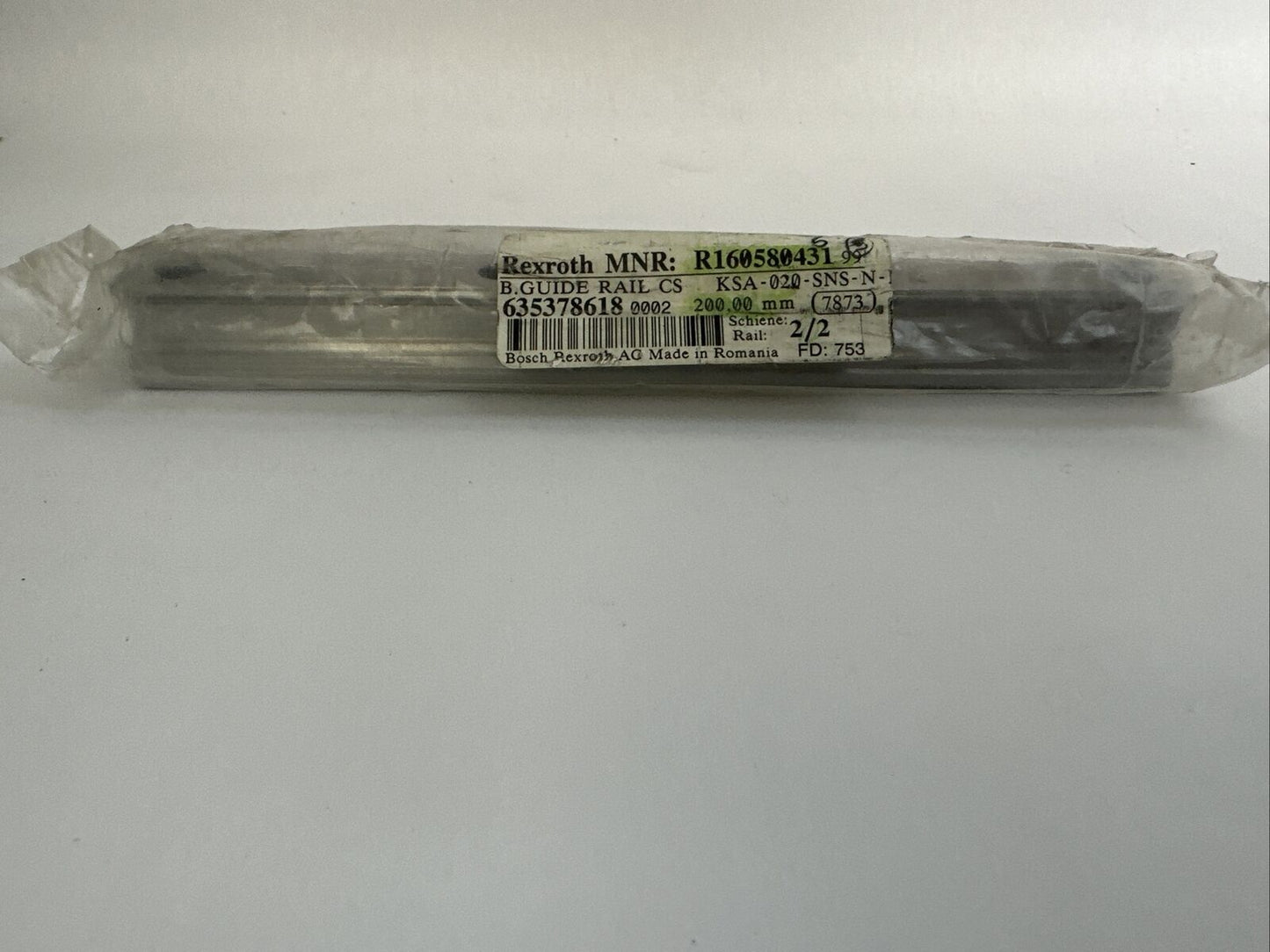 REXROTH R160580431 LINEAR GUIDE RAIL 200,00mm