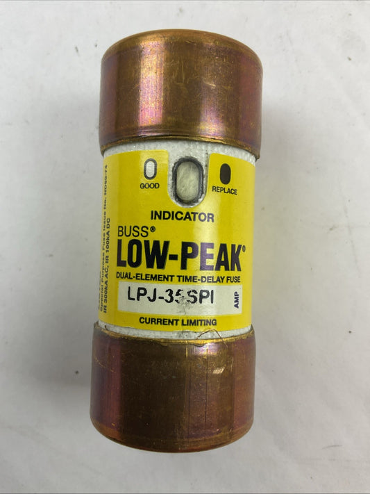 BUSS LPJ-35SPI LOW-PEAK DUAL-ELEMENT TIME-DELAY CLASS J FUSE 35AMP 600VAC 300VDC