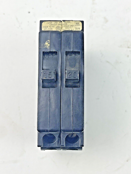 ITE - QTI-1520 - CIRCUIT BREAKER - 2 POLE 15/20 A 120/240VAC TANDEM CLOSED CLIP